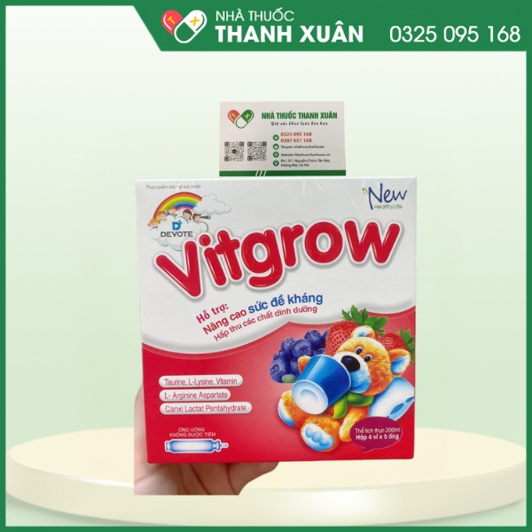 Devote Vitagrow - Bổ sung các dưỡng chất cần thiết hỗ trợ ăn ngon